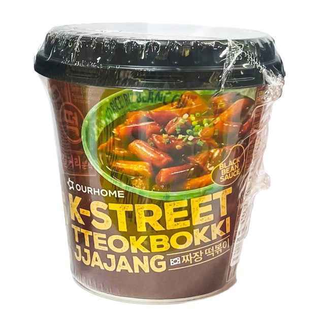 K-STREET RICE CAKE WITH SAUCE(JJAJANG) 117g